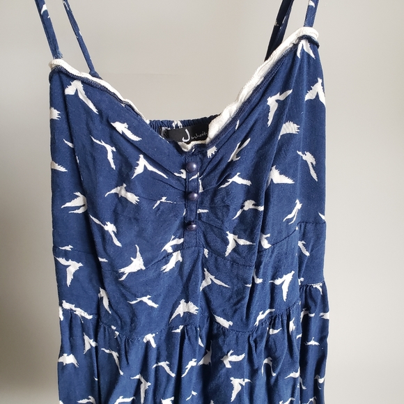 Blue/Cream Bird Sundress - Picture 5 of 6